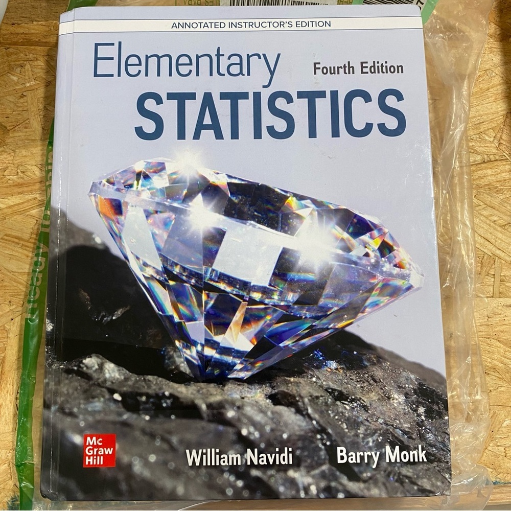BOOK:4th Ed. Elementary Statistics, Instructor’s Edition